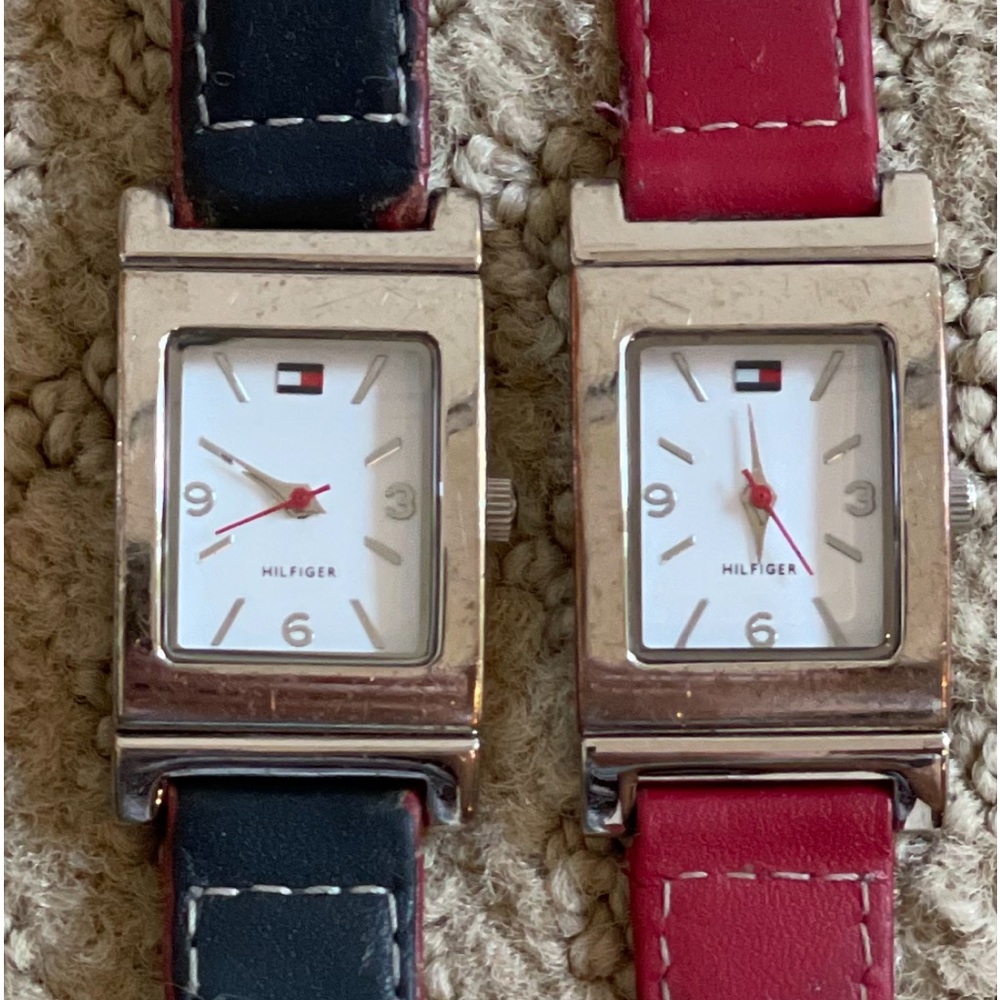 Women’s Tommy Hilfiger Watch, Reversible Leather Band, Needs Battery